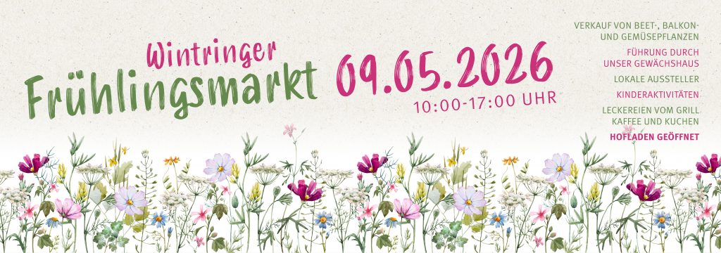 Ankündigung Frühlingsmarkt 